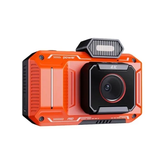 Porodo Advanced Digital Camera Video Stabilization & 18X Zoom - Orange
